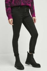 Medicine jeansi femei, culoarea negru ZBYX-SJD505_99J