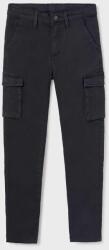 MAYORAL pantaloni copii cargo slim culoarea albastru marin, neted 9BYX-SPB029_59X