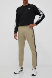 adidas Originals pantaloni de trening culoarea bej, cu imprimeu 9BYX-SPM05H_08X