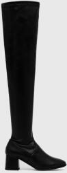Wojas ghete de piele femei, culoarea negru, cu toc plat MBYY-OBD04M_99X