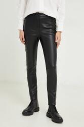Answear Lab pantaloni femei, culoarea negru, mulata, high waist BMYX-SPD02W_99X