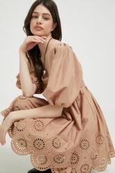 Abercrombie & Fitch rochie culoarea maro, mini, evazati PPYX-SUD0MU_89X