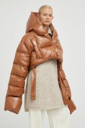 MMC STUDIO geaca de puf Maffo Gloss femei, culoarea maro, de iarna, oversize 9BYY-KUD1Z7_82X