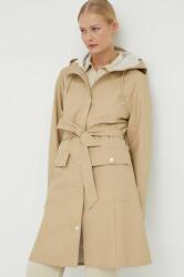 RAINS palton de ploaie 18130 Curve Jacket femei, culoarea bej, de tranziție 18130.24-24Sand PPYX-KUD0IN_08X