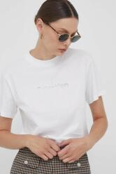 Calvin Klein tricou din bumbac culoarea bej 9BYX-TSD16J_01X