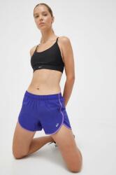 ASICS pantaloni scurți de alergare Icon culoarea violet, neted, medium waist 9BYX-SZD04L_45X