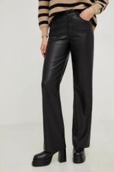 Answear Lab pantaloni femei, culoarea negru, drept, high waist BMYX-SPD026_99X