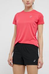 ASICS pantaloni scurți de alergare femei, culoarea negru, neted, medium waist PPYY-SZD0KP_99X