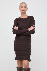 GUESS rochie culoarea maro, mini, mulata 9BYX-SUD19P_89X