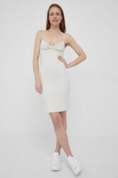 Calvin Klein rochie culoarea bej, mini, mulata PPYY-SUD2DR_08X