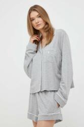 Ralph Lauren pijama femei, culoarea gri, bumbac 9BYX-BID01J_90X