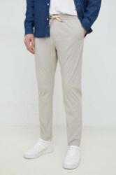 PS Paul Smith pantaloni de bumbac culoarea gri, drept PPYX-SPM0J3_90X