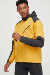 adidas Performance jachetă de alergare culoarea galben, de tranzitie 9BYX-KUM0AK_11X
