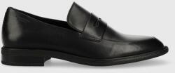 Vagabond Shoemakers mocasini de piele Frances 2.0 femei, culoarea negru, cu toc plat 9BYY-OBD08M_99X