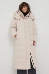 Calvin Klein geaca femei, culoarea bej, de iarna, oversize 9BYX-KUD1JI_02X