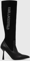 Karl Lagerfeld cizme PANDARA II femei, culoarea negru, cu toc cui, KL31376F 9BYX-OBD39R_99X