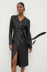 ANSWEAR rochie culoarea negru, midi, drept BMYX-SUD0F1_99X