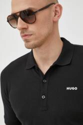 Hugo tricou polo bărbați, culoarea negru, uni 50470547 99KK-POM03R_99X