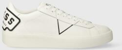 Guess sneakers PARMA LOGO culoarea alb, FM8PBL LEA12 9BYX-OBM12D_00X