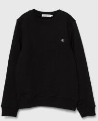 Calvin Klein bluza copii culoarea negru, neted PPYH-BLB00R_99X