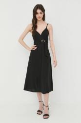 Morgan rochie culoarea negru, mini, evazati PPYY-SUD2JA_99X