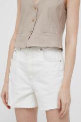 Pepe Jeans pantaloni scurti jeans Rachel femei, culoarea bej, neted, high waist PPYX-SZD0Z1_01X