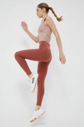 adidas by Stella McCartney colanti femei, culoarea maro, neted PPYX-LGD08G_88X