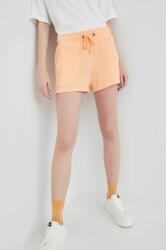 Roxy pantaloni scurti femei, culoarea portocaliu, melanj, high waist PPYY-SZD0RC_24X