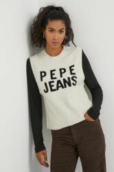 Pepe Jeans vesta din amestec de lana Denisse culoarea bej 9BYX-SWD0IO_01X