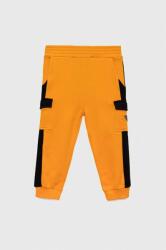 Guess pantaloni de trening din bumbac pentru copii culoarea portocaliu, modelator 9BYX-SPB00I_22X