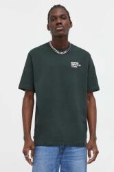 Superdry tricou din bumbac barbati, culoarea verde, cu imprimeu 9BYX-TSM14L_87X