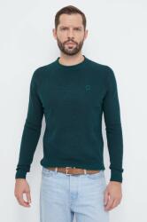 Trussardi pulover din amestec de lana barbati, culoarea verde, light 9BYX-SWM0EL_79X