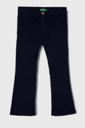 Benetton pantaloni copii culoarea albastru marin, neted 9BYX-SPG02C_59X
