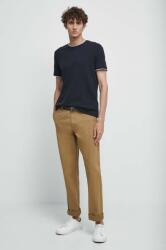 MEDICINE pantaloni barbati, culoarea maro, cu fason chinos ZBYX-SPM031_84X