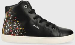 GEOX sneakers pentru copii culoarea negru 9BYX-OBK0SG_99X