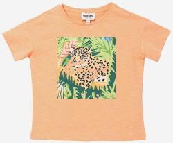 KENZO tricou de bumbac pentru copii Short Sleeves Tee-Shirt culoarea portocaliu 99KK-TSG01J_22X