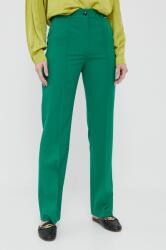 JOOP! pantaloni din lana culoarea verde, drept, high waist PPYX-SPD144_77X