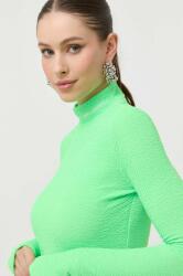KARL LAGERFELD longsleeve femei, culoarea verde, cu turtleneck 9BYX-BUD020_71X