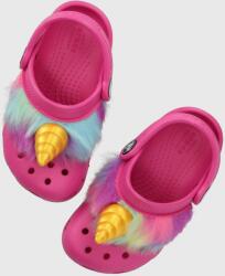 Crocs slapi copii I AM UNICORN culoarea roz 9BYX-KLG010_42X