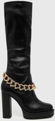 Love Moschino cizme femei, culoarea negru, cu toc drept 9BYY-OBD2C8_99X