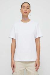 Nicce tricou din bumbac femei, culoarea alb 9BYX-TSD1H3_00X