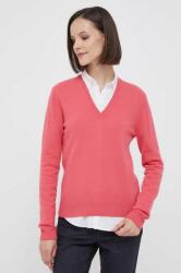 Benetton pulover de lana femei, culoarea roz, light 9BYX-SWD0NK_30X