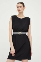 PINKO rochie culoarea negru, mini, mulata PPYX-SUD1HB_99X
