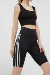 adidas Originals pantaloni scurți Adicolor Classics High-Waisted Short Tights femei, culoarea negru, cu imprimeu, talie înaltă IB7414 9BYX-SZD040_99X (IB7414)