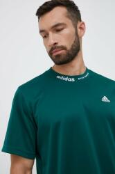 Adidas tricou din bumbac culoarea verde, cu imprimeu 9BYX-TSM0FL_77X