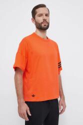 adidas Originals tricou din bumbac barbati, culoarea portocaliu, cu imprimeu 9BYX-TSM1KE_22X