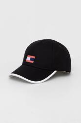 Tommy Hilfiger șapcă din bumbac pentru copii culoarea negru, cu imprimeu 9BYX-CAK00H_99X