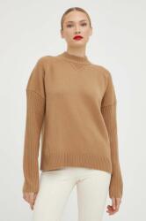 HUGO BOSS pulover de lana femei, culoarea bej 9BYX-SWD0ZJ_08X