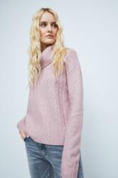 MEDICINE pulover din amestec de lana femei, culoarea roz, cu guler ZBYY-SWD071_39M