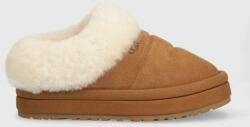 Ugg papuci din piele intoarsa TAZZLITA culoarea bej 9BYX-KLK01A_80X